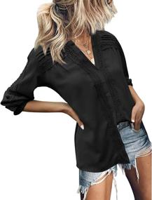 img 3 attached to BESFLY Chiffon Crochet T Shirts Outfits Outdoor Recreation