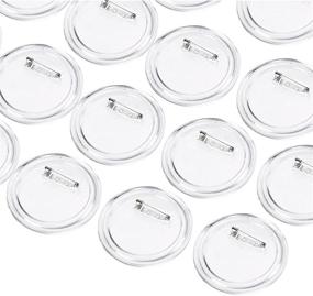 img 4 attached to Juvale Clear DIY Buttons for Crafts - 2.25 inch, 36 Pack - Ideal for All Occasions