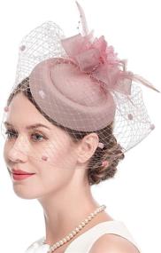 img 3 attached to Фасцинатор Kentucky Fascinators Cizoe 11C Blush Женские аксессуары