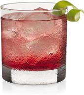 🥃 libbey 917cd heavy 4 piece rocks: durable and stylish glassware for serving rocks drinks логотип