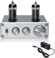 🎶 suca-audio tube-t1 preamplifier: mini hi-fi vacuum tube amplifier with treble & bass tone control for home audio player (6k4 tubes) logo