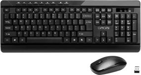 img 4 attached to 🖥️ CHONCHOW 2.4GHz USB Ergonomic Wireless Keyboard Mouse Combo: Ultimate Convenience and Comfort