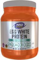 now sports nutrition unflavored egg white protein powder, 1.2-pound – 16g bcaas logo