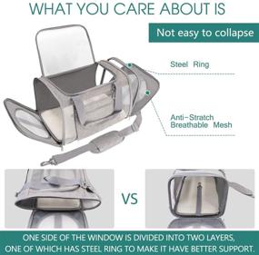 img 3 attached to 🐾 Pro-Pet Airline Approved Dog Cat Carrier - Small Dogs, Medium Cats - Travel Friendly