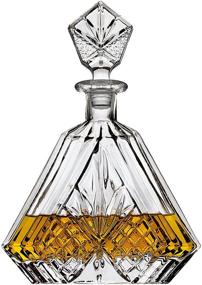 img 4 attached to 🥃 Triangular Irish Cut Whiskey Decanter for Liquor, Scotch, Bourbon, or Wine - 750ml