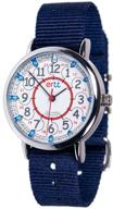 time teaching made simple - easyread analog boys watch in navy #erw-rb-24-nb logo