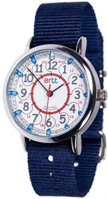 img 4 attached to Time Teaching Made Simple - EasyRead Analog Boys Watch in Navy #ERW-RB-24-NB