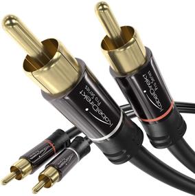 img 4 attached to 🔌 KabelDirekt – Short RCA Stereo Cable & Cord – 3 feet (Dual 2 x RCA Male to 2 x RCA Male Audio, Digital & Analog, Double Shielded – Supports subwoofers, amplifiers, AV receivers, Hi-Fi, Black)