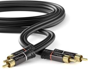 img 3 attached to 🔌 KabelDirekt – Short RCA Stereo Cable & Cord – 3 feet (Dual 2 x RCA Male to 2 x RCA Male Audio, Digital & Analog, Double Shielded – Supports subwoofers, amplifiers, AV receivers, Hi-Fi, Black)