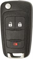 🔑 keyless2go oht01060512 keyless remote replacement: 3 button flip car key fob logo