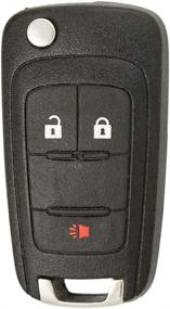 img 4 attached to 🔑 Keyless2Go OHT01060512 Keyless Remote Replacement: 3 Button Flip Car Key Fob