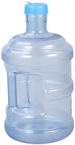 img 4 attached to 🏕️ Portable 5L Water Jug Bottle for Camping, Hiking, Outdoor Sports - Convenient Handle Carrier, Easy-to-Carry Plastic Mineral Water Bottle