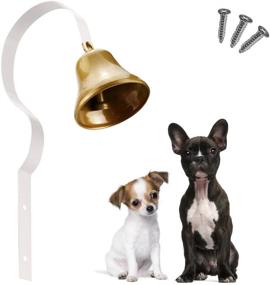 img 1 attached to 🔔 Comsmart Tinkle Dog Bell - Pet Doorbell for Potty Training and Housebreaking - Hanging Brass Bell