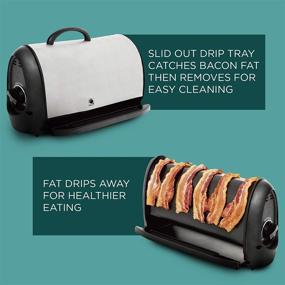 img 2 attached to 🥓 J-Jati Bacon Cooker Maker: Crispy Bacon Grill for Perfectly Cooked, Non-Stick Bacon at Home - 6 Strips, Black