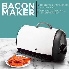 img 1 attached to 🥓 J-Jati Bacon Cooker Maker: Crispy Bacon Grill for Perfectly Cooked, Non-Stick Bacon at Home - 6 Strips, Black