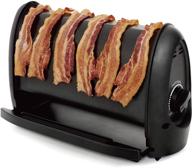 🥓 j-jati bacon cooker maker: crispy bacon grill for perfectly cooked, non-stick bacon at home - 6 strips, black логотип