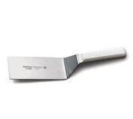 essentials p94855 6x3 white hamburger turner with polypropylene handle - enhanced seo logo