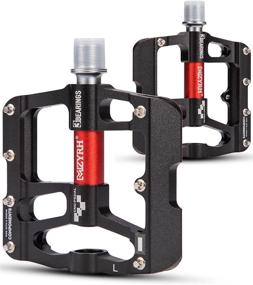 img 4 attached to 🚵 Kemimoto Mountain Bike Pedals, Lightweight Aluminum 9/16" with 3 Bearings, Ideal for MTB, BMX, Road Bikes - Pack of 2
