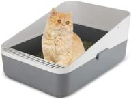 🐾 sfozstra open litter box: prevent sand leakage, durable high side sifting litter box for small cats - secure, odor-free, and easy to clean logo