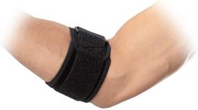 img 1 attached to Enhanced Shock Doctor PRIME Elbow Brace Strap: Optimal Support for Tennis Elbow and Tendonitis