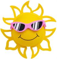 🕶️ coolballs california sunshine car antenna topper and mirror dangler: pink sunglasses - fun and cute car accessory logo