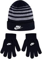 перчатки и шапка nike beanie 9a2909 r1n для мальчиков из университета, аксессуары для головы. логотип