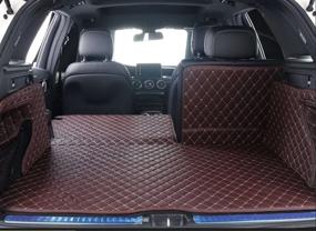 img 1 attached to 🚗 Porsche Macan All Weather & Season Cargo Covers 3D Laser Full Coverage Trunk Mat by Worth-Mats - The Ultimate Coffee-Colored Accessory for Porsche Macan