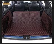 🚗 porsche macan all weather & season cargo covers 3d laser full coverage trunk mat by worth-mats - the ultimate coffee-colored accessory for porsche macan logo