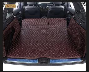 img 4 attached to 🚗 Porsche Macan All Weather & Season Cargo Covers 3D Laser Full Coverage Trunk Mat by Worth-Mats - The Ultimate Coffee-Colored Accessory for Porsche Macan