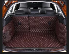 img 3 attached to 🚗 Porsche Macan All Weather & Season Cargo Covers 3D Laser Full Coverage Trunk Mat by Worth-Mats - The Ultimate Coffee-Colored Accessory for Porsche Macan