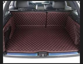 img 2 attached to 🚗 Porsche Macan All Weather & Season Cargo Covers 3D Laser Full Coverage Trunk Mat by Worth-Mats - The Ultimate Coffee-Colored Accessory for Porsche Macan