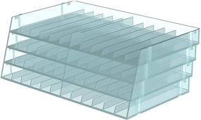 img 1 attached to Spectrum Noir S STOR4 Aqua 4-Tray Clear Storage Box