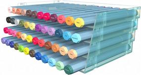 img 3 attached to Spectrum Noir S STOR4 Aqua 4-Tray Clear Storage Box