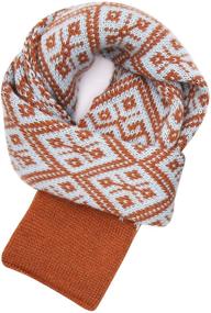 img 4 attached to 🧣 Милые и уютные: Вязанные карамельные шарфы для младенцев - Обязательные аксессуары для девочек!