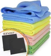 🧼 vibrawipe 8-piece microfiber cleaning cloths 5-color pack - all-purpose cloths for a cleaner home. includes 2 lense cloths. traps dust and dirt, machine washable, reusable, and lint-free. logo