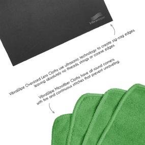 img 1 attached to 🧼 VibraWipe 8-Piece Microfiber Cleaning Cloths 5-Color Pack - All-Purpose Cloths for a Cleaner Home. Includes 2 Lense Cloths. Traps Dust and Dirt, Machine Washable, Reusable, and Lint-Free.