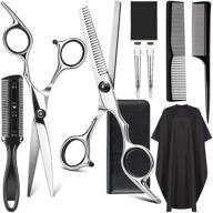 💇 professional select4u hair cutting tools: 10pcs scissors set, comb, capes, shear kit – perfect for barber salon, men, women, and pets logo