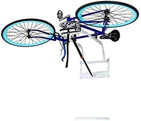 img 3 attached to Space-Saving Wall Mounted Bike Storage Rack - Ideal for Home or Garage - Patented Bike Holder/Bicycle Hanging System, Powder Coat Finish