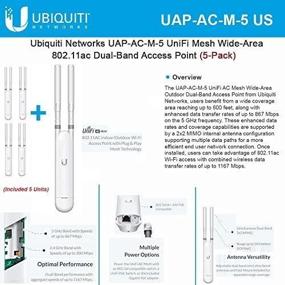 img 1 attached to Ubiquiti Networks UniFi Mesh UAP-AC-M-5: Wide-Area 802.11ac Dual-Band Access Point (5-Pack)