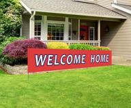 🏠 welcome home banner - ideal for big homecoming celebration, back home welcome sign - perfect homecoming party decorations, extra large homecoming party decor - enhancing welcoming atmosphere logo