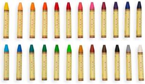 img 2 attached to 🖍️ Натуральные пчелиные восковые карандаши OOLY - набор из 24 штук (133-50): яркие цвета для творчества.
