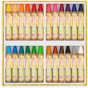 img 3 attached to 🖍️ OOLY Natural Beeswax Crayons - Set of 24 (133-50): Brilliant Colors for Creative Artwork