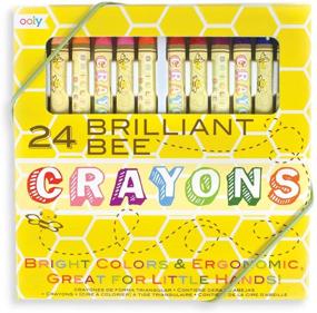 img 4 attached to 🖍️ Натуральные пчелиные восковые карандаши OOLY - набор из 24 штук (133-50): яркие цвета для творчества.