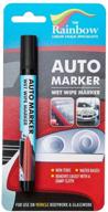 🖤 black car paint marker pens - ideal for windows, glass, tires, metal, all surfaces - suitable for motorcycles, trucks, bicycles - water based, wet erase, removable markers pen logo