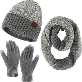 img 4 attached to Womens Winter Beanie Touchscreen Infinity