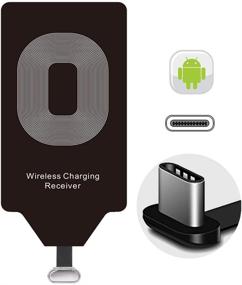 img 4 attached to ⚡ Qi Wireless Charging Receiver Adapter for LG Stylo 5 4 G5 V20 K31 Samsung Galaxy A20 A10 C9 Pro J7 Google Pixel 2 XL Essential Phone Moto G7 Z2 Force Play G6 Plus HTC USB Type C Android Charge