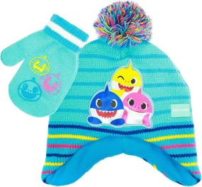 img 4 attached to Shark Winter Glove Beanie Multicolor