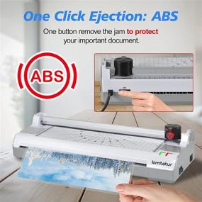 img 3 attached to 📐 Laminator Machine with 70 Laminating Sheets: Ideal for Home, Office, and School Use - A3/A4/A6 Compatible with Cutter, Corner Rounder, and Multiple Function Hot & Cold System - 13 inches