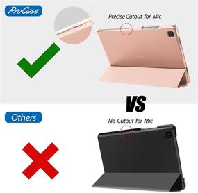 img 3 attached to 💖 ProCase Galaxy Tab A7 Case 10.4 Inch (SM-T500 / T505 / T507), Protective Hard Shell Cover with Stand for 2020 Samsung Tab A7 Tablet - Rosegold