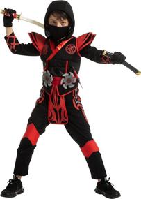 img 1 attached to 🎃 Unleash Your Inner Ninja with the Halloween Ninja Onery Costume Dress!